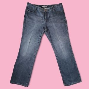 Chicos Platinum Size 3 Flare Jeans 